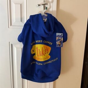 Gilmore Girls Luke’s Diner You Need Coffee Pet Hoodie Sweatshirt Size Large